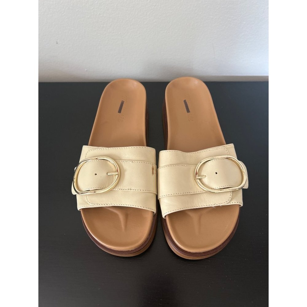 Madewell NK022 The Dayna Buckle-Strap Sandals, Flaw Size 7H